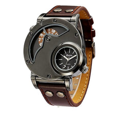 Leather Strap Quartz Men's Watch Gifts for Him