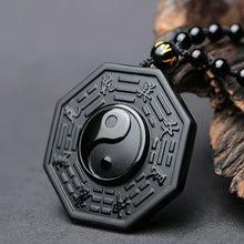 Black Obsidian Feng Shui Men's Necklace Unique Gifts for Men