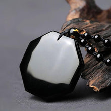 Black Obsidian Feng Shui Men's Necklace Unique Gifts for Men
