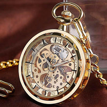 Vintage Mechanical Steampunk Pocket Watch Necklace