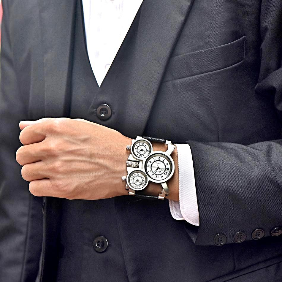Three Time Zones Multi-dial Men's Watch - Unique Gifts for Men - Unique ...