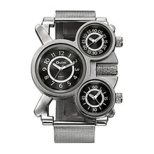 Unique Three Time Zones Quartz Men's Watch