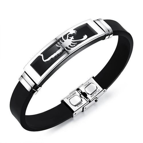 Stainless Steel Scorpio Zodiac Bracelet for Men
