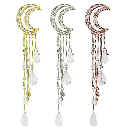 Crystal Moon Tassel Hair Stick Unique Gifts for Women