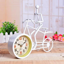 Vintage Metal Bicycle Desk Clock Unique Home Accessory
