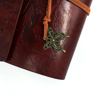Vintage Leather Travel Journal Lady A6 Blank Unique Travel Gifts for Travelers