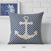 Anchor Pattern Nautical Style Cushion Covers