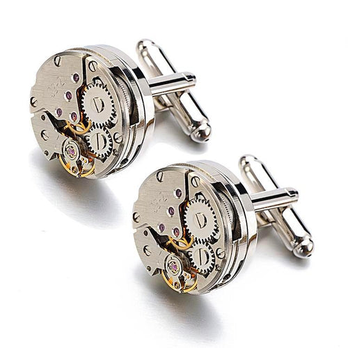 Premium Vintage Watch Movement Steampunk Cufflinks Unique Men's Accessories
