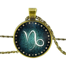 Bronze Vintage Zodiac Pendant Necklace
