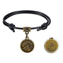 Leather Rope Zodiac Bracelet