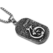 Titanium Stainless Steel Zodiac Signs Necklace for Men