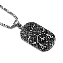Titanium Stainless Steel Zodiac Signs Necklace for Men