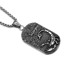 Titanium Stainless Steel Zodiac Signs Necklace for Men Unique Gifts for Men