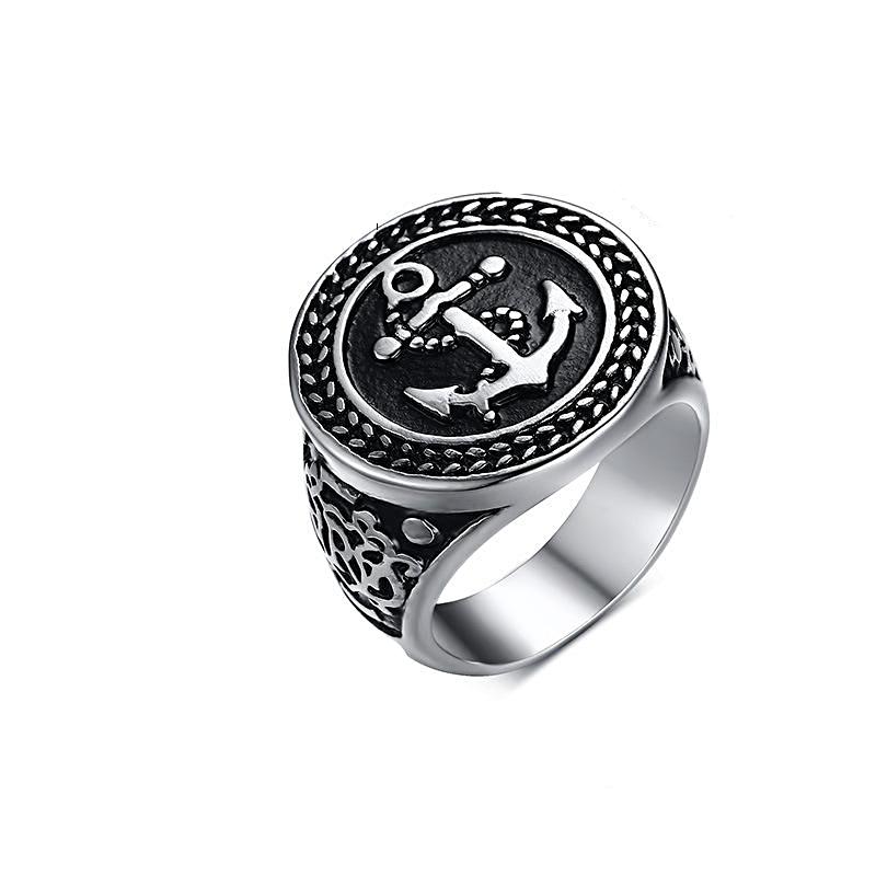 Anchor Stainless Steel Ring For Men Gifts for Men Nautical Jewelry