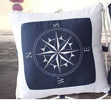 Anchor Pattern Nautical Style Cotton Stuffed Cushions Nautical Home Decor