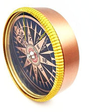 Brass Pocket Golden Navigation Compass Gifts for Travelers, Gifts for Grandad