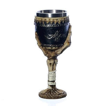 Vintage Stainless Steel Hand Skeleton Wine Goblet Gift for Wine Lovers