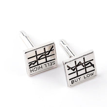 Novelty Stock Market Graph Cufflinks Unique Gifts for Men