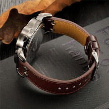 Leather Strap Quartz Men's Watch Gifts for Him