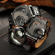 Leather Strap Quartz Men's Watch Gifts for Him