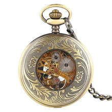 Elegant Vintage Quartz Mechanical Pocket Watch Necklace Unique Watch Necklace