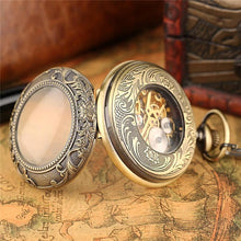 Elegant Vintage Quartz Mechanical Pocket Watch Necklace Unique Watch Necklace