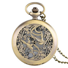 Vintage Magpie Pocket Watch Necklace - Unique Watches - Fob Watches