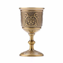 Vintage Handmade Copper Carved Wine Goblet Gift for Wine Lovers