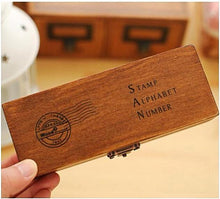 Vintage Wooden Handwriting Alphabet Rubber Stamp Set Unique Gifts