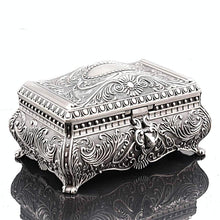 Vintage Flower Pattern Trinket Jewellery Box Gift for Women