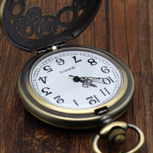 Vintage Bronze Steampunk Pocket Watch Necklace