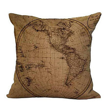 Vintage Map Cushion Covers Home Decor Gifts