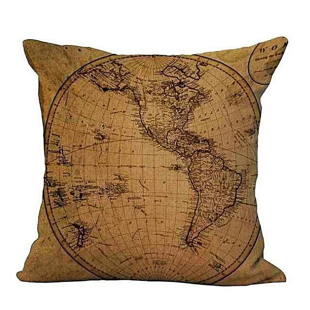 Vintage Map Cushion Covers Gifts for Travelers