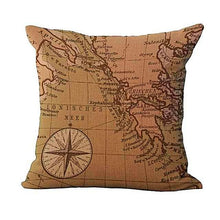 Vintage Map Cushion Covers Gifts for Travelers