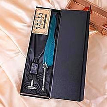 Antique Feather Quill Pen Calligraphy Gift Set