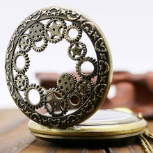 Vintage Bronze Steampunk Pocket Watch Necklace Unique Watches Unique Gifts for Women