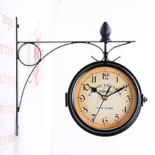 Vintage Double Sided Wall Clock Unique Home Decor Gift