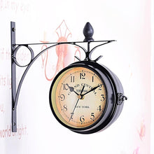 Vintage Double Sided Wall Clock Unique Home Decor Gift