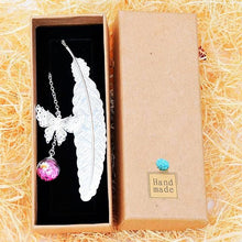 Vintage Feather Bookmark Gift Set Unique Gift for Book Lovers Gifts for Grandparents