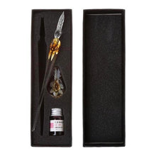 Handmade Floral Glass Dip Pen Gift Set - Calligraphy Gift Sets for Calligraphers
