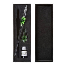 Handmade Floral Glass Dip Pen Gift Set - Calligraphy Gift Sets for Calligraphers