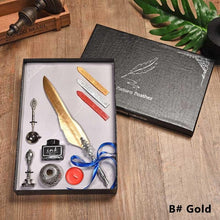 Vintage Feather Quill Pen Gift set